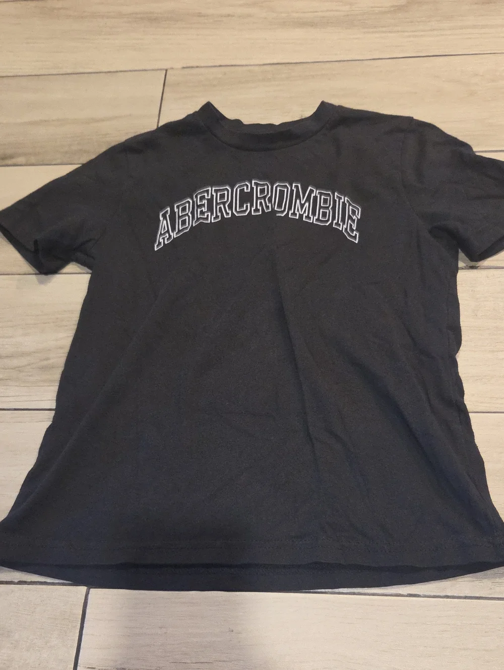 Abercrombie & Fitch Black Short-Sleeve Logo Tee